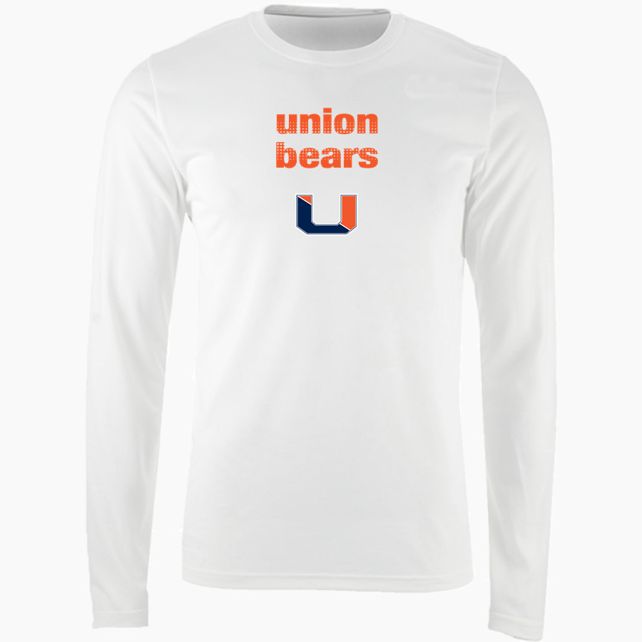 Union Bears Nike Men's Long Sleeve Cotton Crew T-Shirt