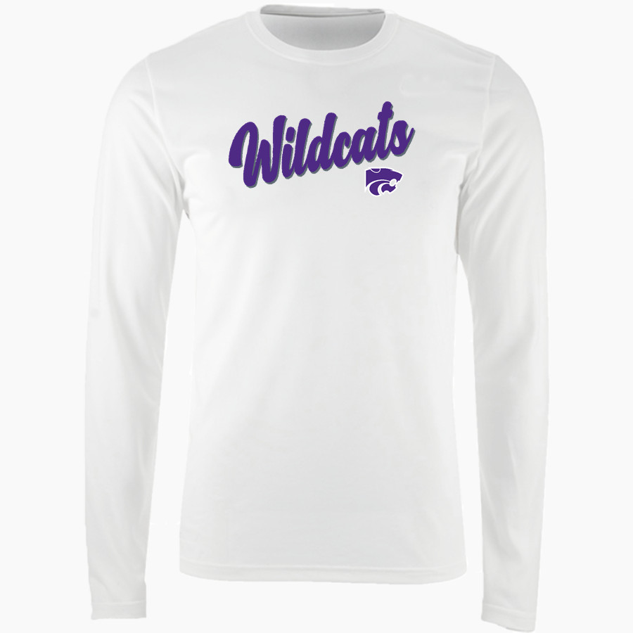 KEYSTONE HIGH SCHOOL Wildcats Online Store <span class="pdp-name-mascot">KEYSTONE WILDCATS</span> Nike Men's Long Sleeve Cotton Crew T-Shirt
