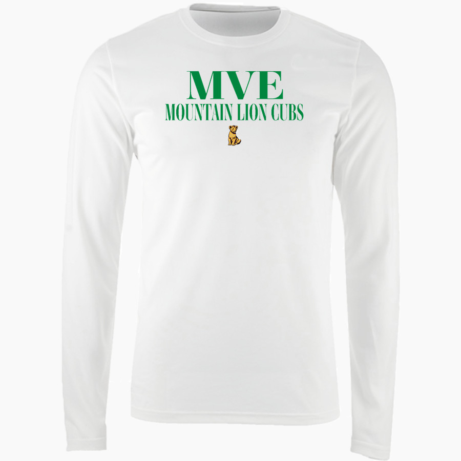 Methow Valley Elementary Mountain Lion Cubs <span class="pdp-name-mascot">Methow Valley Elementary School Mountain Lion Cubs</span> Nike Men's Long Sleeve Cotton Crew T-Shirt