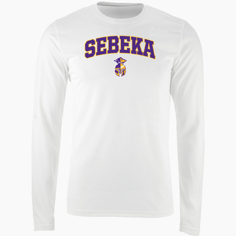 SEBEKA HIGH SCHOOL Trojans Online Store <span class="pdp-name-mascot">SEBEKA TROJANS</span> Nike Men's Long Sleeve Cotton Crew T-Shirt