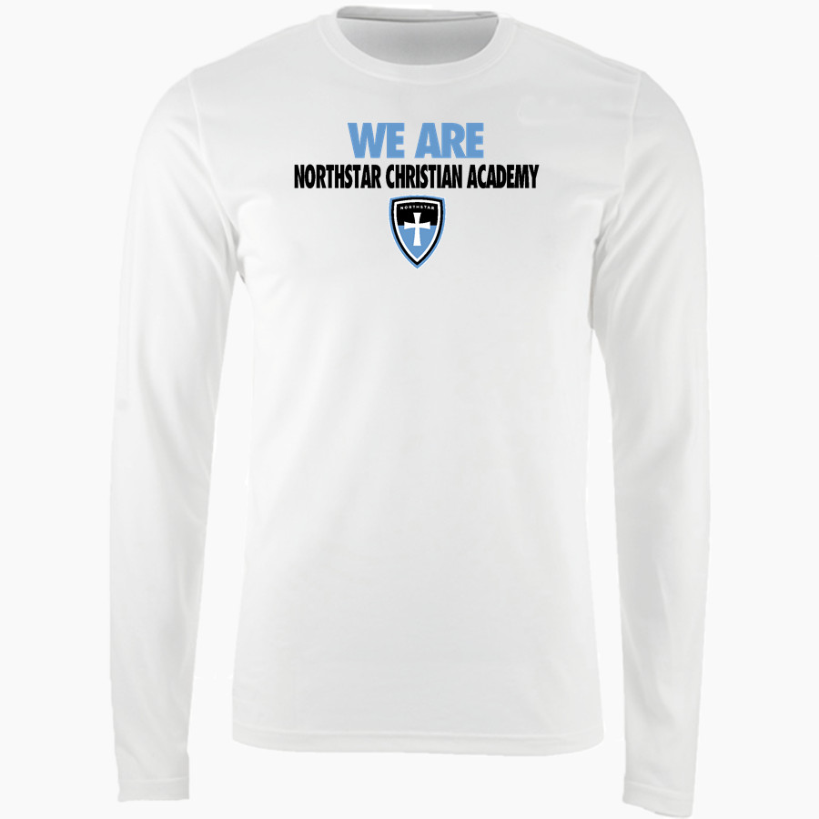 Northstar Christian Knights <span class="pdp-name-mascot">Northstar Christian Academy Knights</span> Nike Men's Long Sleeve Cotton Crew T-Shirt
