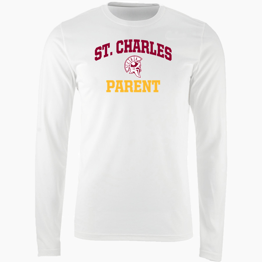 St. Charles Warriors <span class="pdp-name-mascot">St Charles Borromeo Warriors</span> Nike Men's Long Sleeve Cotton Crew T-Shirt