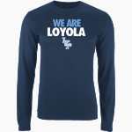 Loyola Flyers <span class="pdp-name-mascot">Loyola College Prep Flyers</span> Nike Men's Long Sleeve Cotton Crew T-Shirt Front Thumbnail