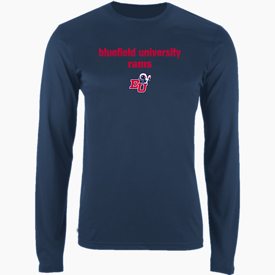 Bluefield University Sideline Store <span class="pdp-name-mascot">Bluefield University</span> Nike Men's Long Sleeve Cotton Crew T-Shirt