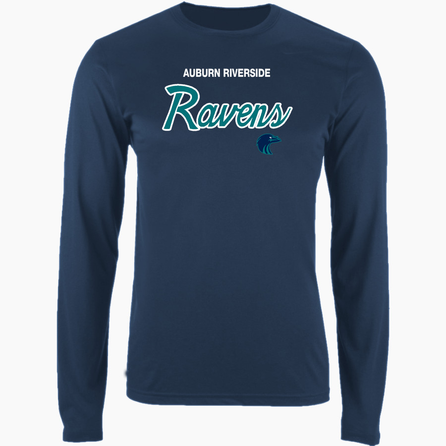 AUBURN RIVERSIDE HIGH SCHOOL RAVENS <span class="pdp-name-mascot">AUBURN RIVERSIDE RAVENS</span> Nike Men's Long Sleeve Cotton Crew T-Shirt