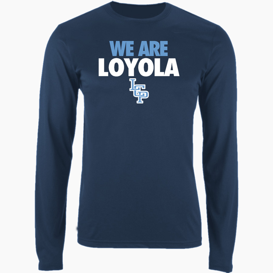 Loyola Flyers <span class="pdp-name-mascot">Loyola College Prep Flyers</span> Nike Men's Long Sleeve Cotton Crew T-Shirt