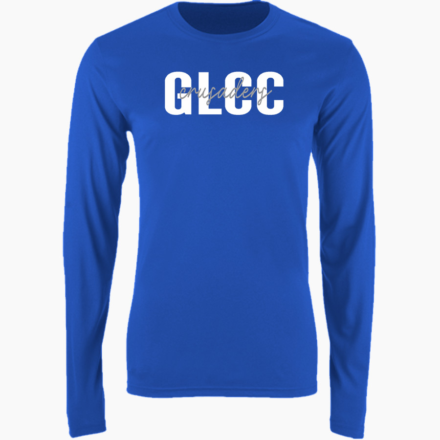 GLCC Crusaders <span class="pdp-name-mascot">Great Lakes Christian College Crusaders</span> Nike Men's Long Sleeve Cotton Crew T-Shirt
