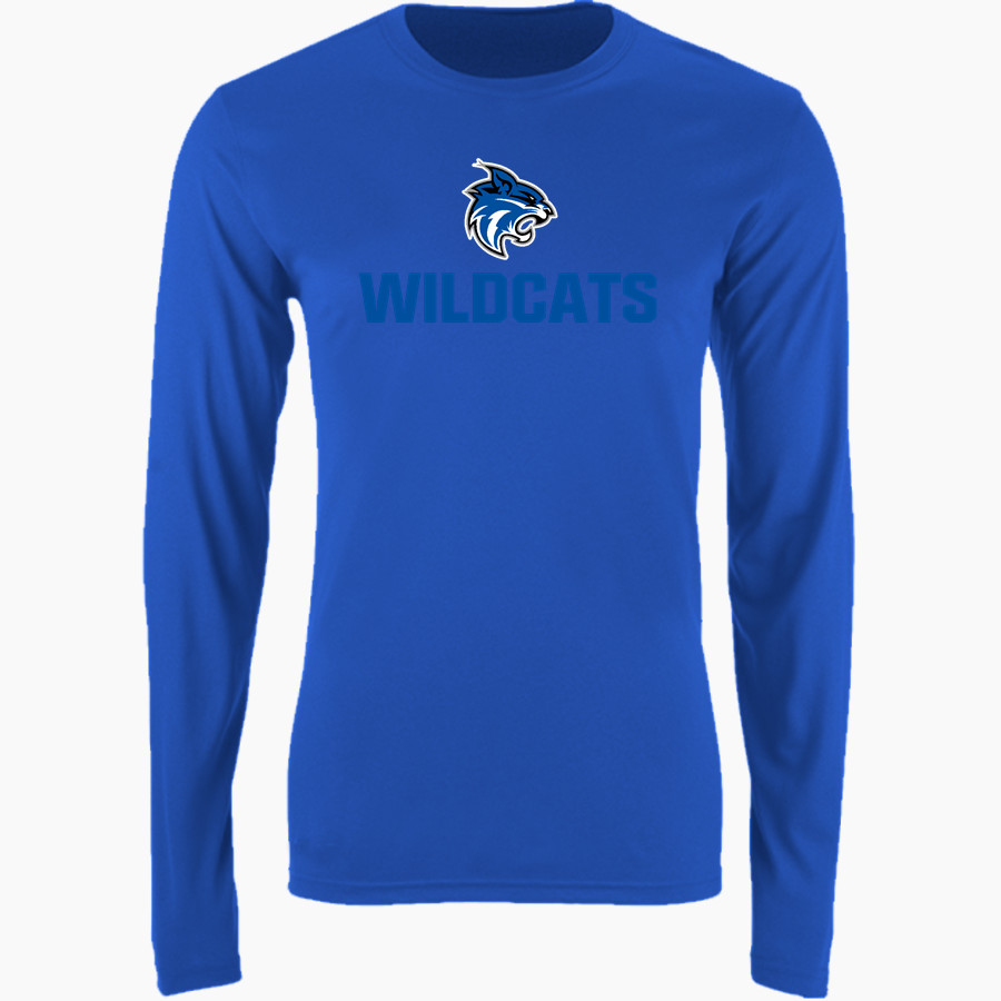 HARRISONVILLE HIGH SCHOOL WILDCATS Nike Men's Long Sleeve Cotton Crew T-Shirt