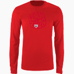 Grace College Lancers Nike Men's Long Sleeve Cotton Crew T-Shirt Front Thumbnail
