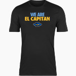 EL CAPITAN HIGH SCHOOL GAUCHOS <span class="pdp-name-mascot">EL CAPITAN GAUCHOS</span> Nike Men's Short Sleeve Cotton Crew T-Shirt Front Thumbnail