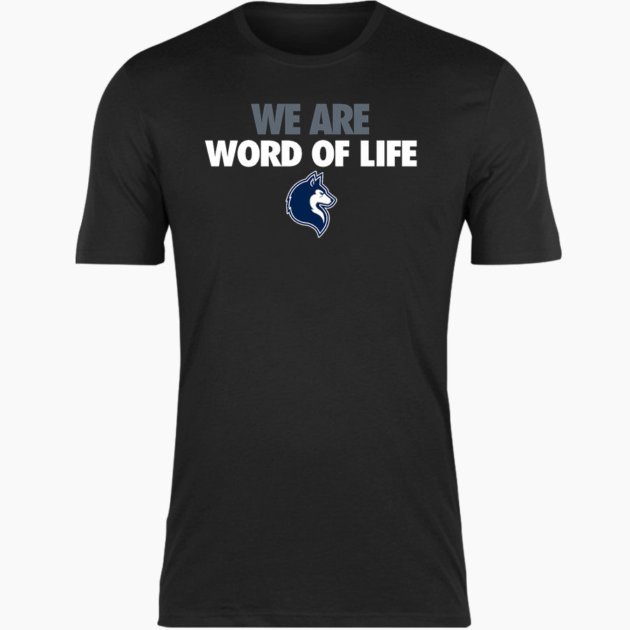 Word of Life Huskies Nike Men's Short Sleeve Cotton Crew T-Shirt