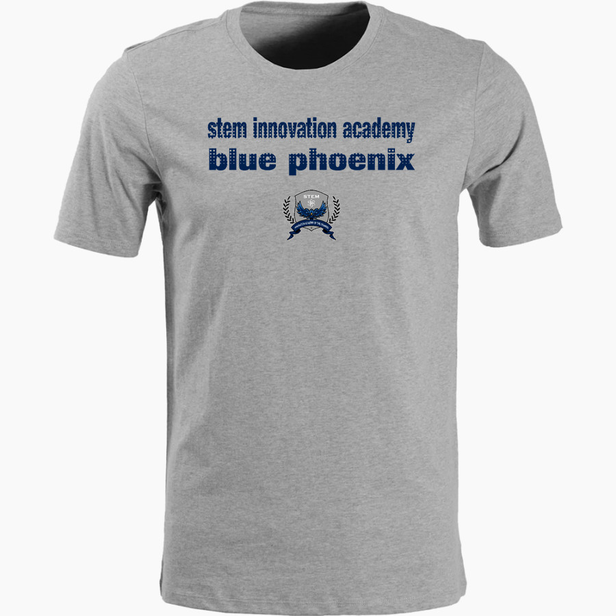 STEM Innovation Academy of the Oranges we rise together <span class="pdp-name-mascot">STEM Phoenix</span> Nike Men's Short Sleeve Cotton Crew T-Shirt