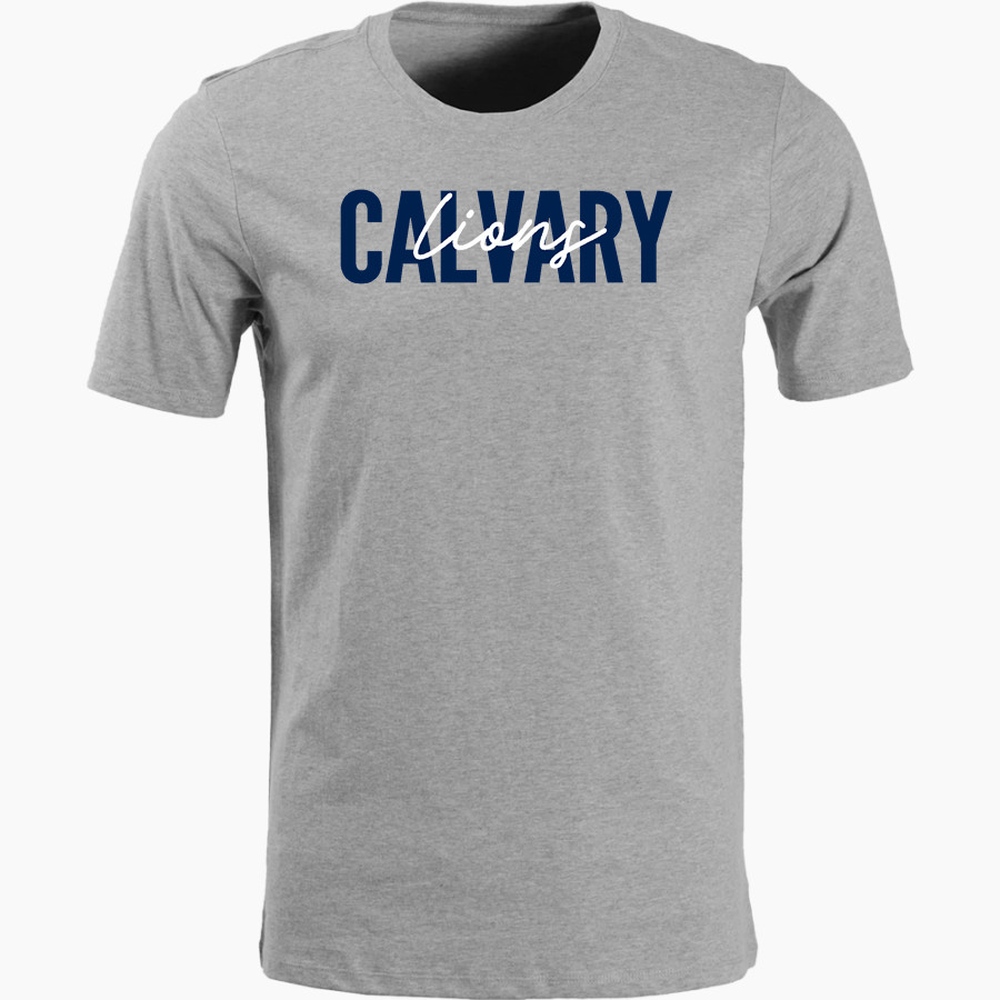 Calvary Lions Nike Men's Short Sleeve Cotton Crew T-Shirt
