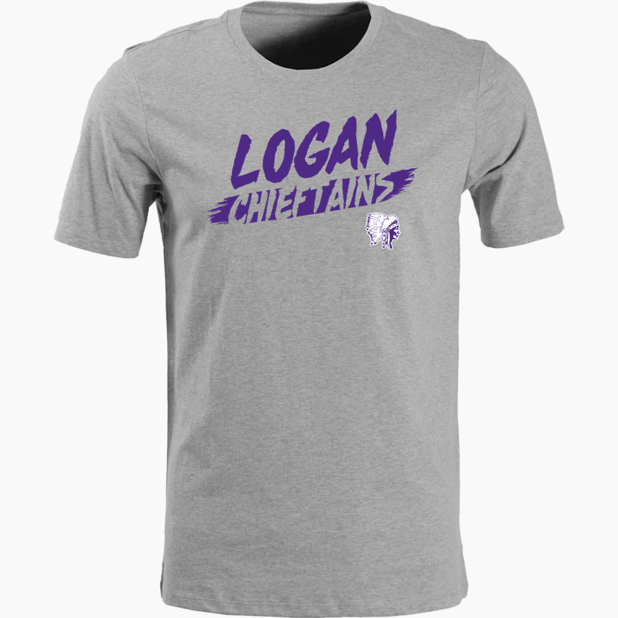 LOGAN HIGH SCHOOL CHIEFTAINS Nike Men's Short Sleeve Cotton Crew T-Shirt