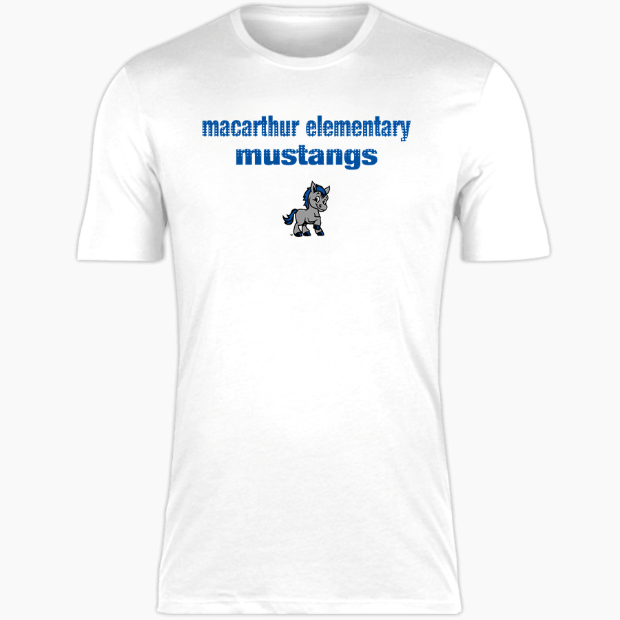MacArthur Elementary Mustangs Nike Men's Short Sleeve Cotton Crew T-Shirt