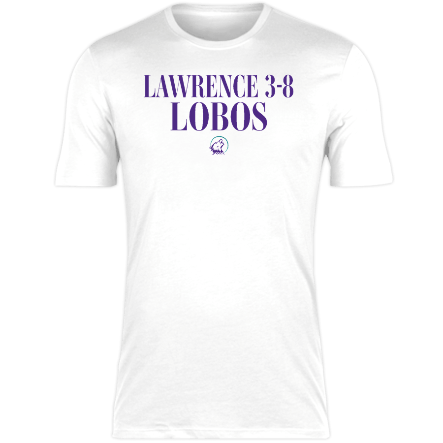 Lawrence 3-8 Lobos <span class="pdp-name-mascot">Lawrence 3-8 School Lobos</span> Nike Men's Short Sleeve Cotton Crew T-Shirt