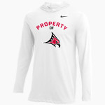 UW River Falls Falcons Nike Men's Dri-FIT Long Sleeve Hoodie Tee Front Thumbnail