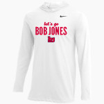 Bob Jones Patriots Nike Men's Dri-FIT Long Sleeve Hoodie Tee Front Thumbnail