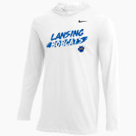 Lansing Bobcats Bobcats Nike Men's Dri-FIT Long Sleeve Hoodie Tee Front Thumbnail