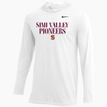 SIMI VALLEY HIGH SCHOOL PIONEERS Nike Men's Dri-FIT Long Sleeve Hoodie Tee Front Thumbnail