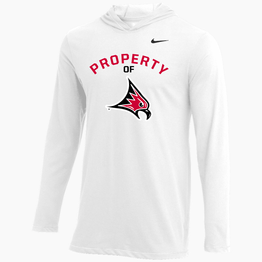 UW River Falls Falcons Nike Men's Dri-FIT Long Sleeve Hoodie Tee