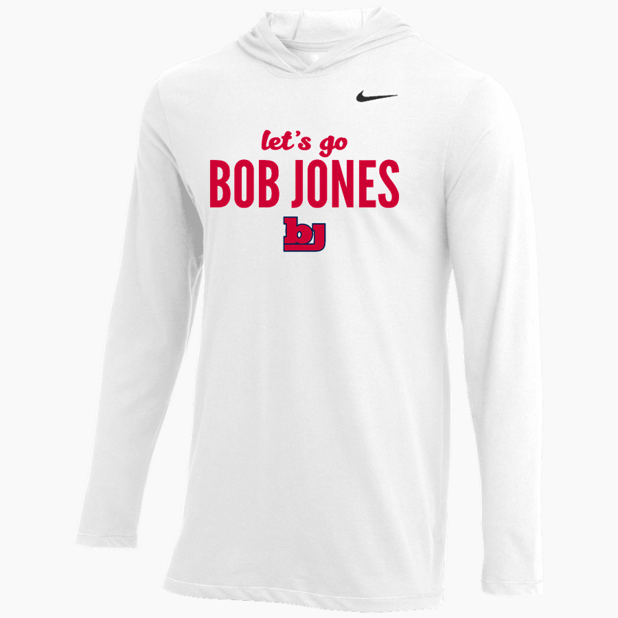 Bob Jones Patriots Nike Men's Dri-FIT Long Sleeve Hoodie Tee
