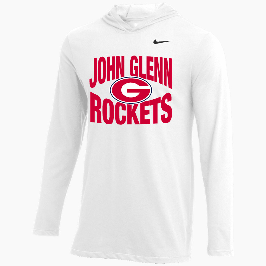 JOHN GLENN HIGH SCHOOL ROCKETS Nike Men's Dri-FIT Long Sleeve Hoodie Tee