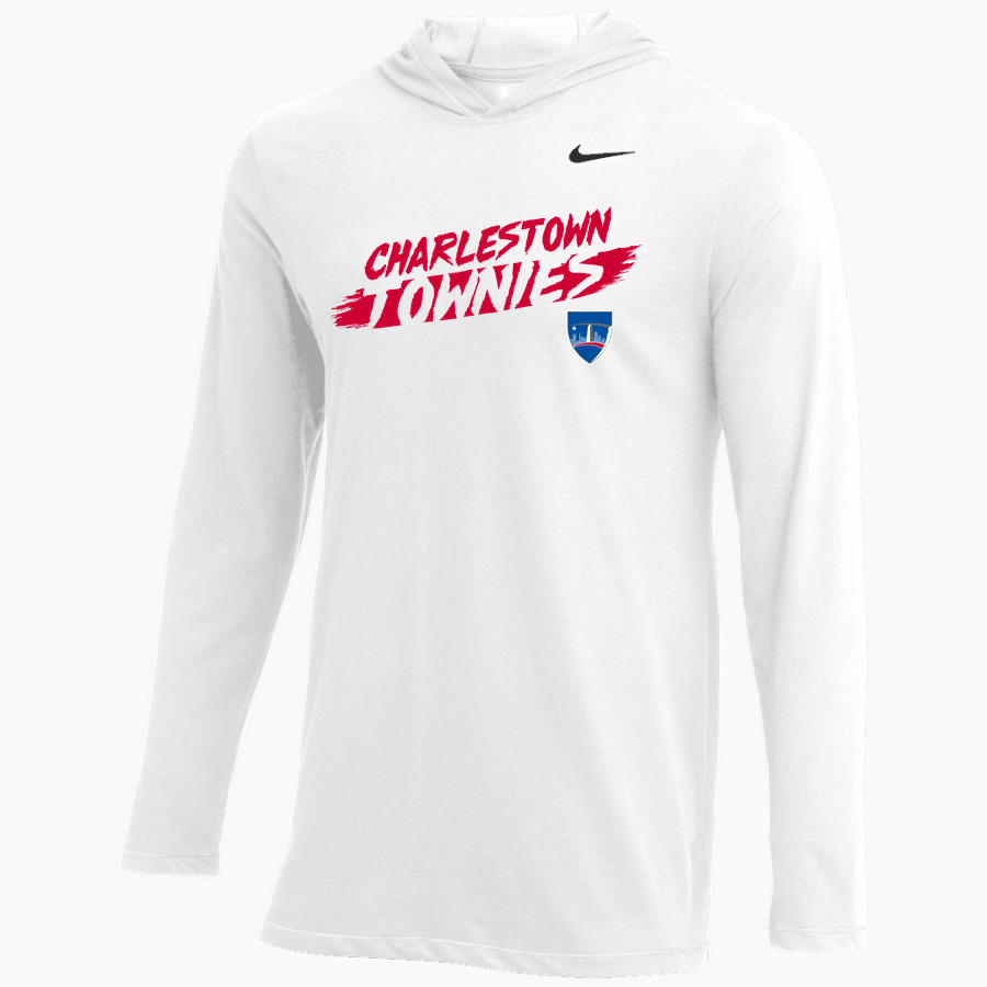 CHARLESTOWN HIGH SCHOOL TOWNIES Nike Men's Dri-FIT Long Sleeve Hoodie Tee