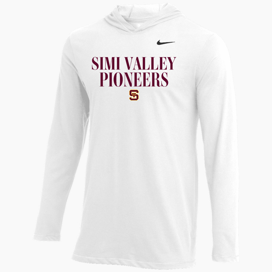 SIMI VALLEY HIGH SCHOOL PIONEERS Nike Men's Dri-FIT Long Sleeve Hoodie Tee