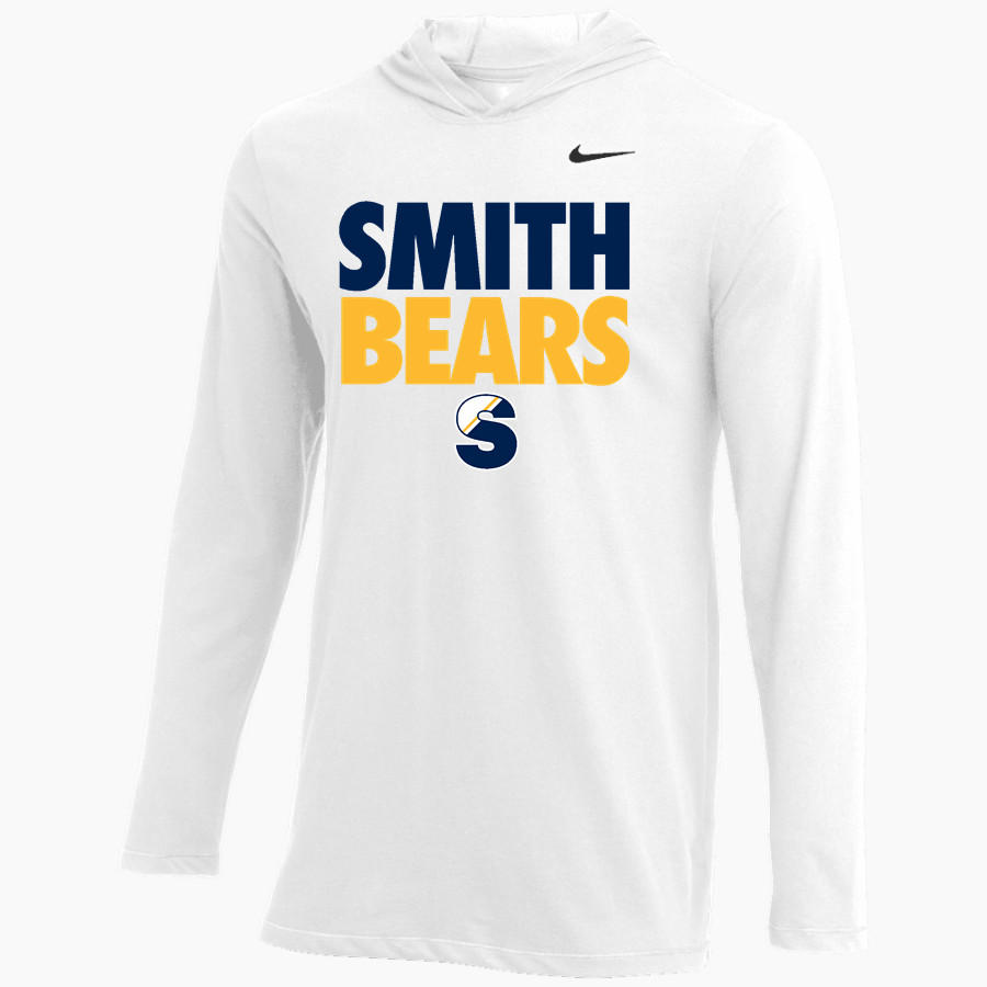 Smith Bears Nike Men's Dri-FIT Long Sleeve Hoodie Tee