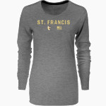 St. FRANCIS HIGH SCHOOL GOLDEN KNIGHTS <span class="pdp-name-mascot">SAINT FRANCIS GOLDEN KNIGHTS</span> Nike Women's Core Long Sleeve T-Shirt Front Thumbnail