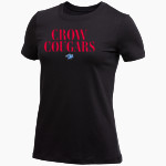 CROW HIGH SCHOOL Cougars Online Store <span class="pdp-name-mascot">CROW COUGARS</span> Nike Women's Core Short Sleeve T-Shirt Front Thumbnail