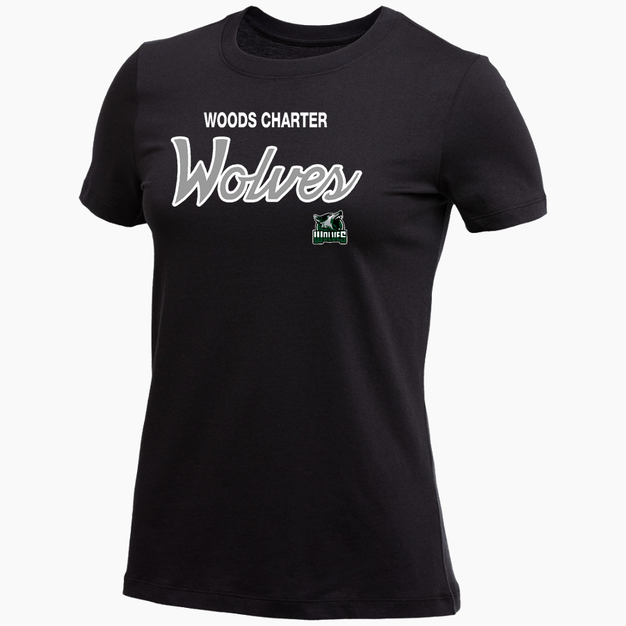 Woods Charter Wolves Nike Women's Core Short Sleeve T-Shirt
