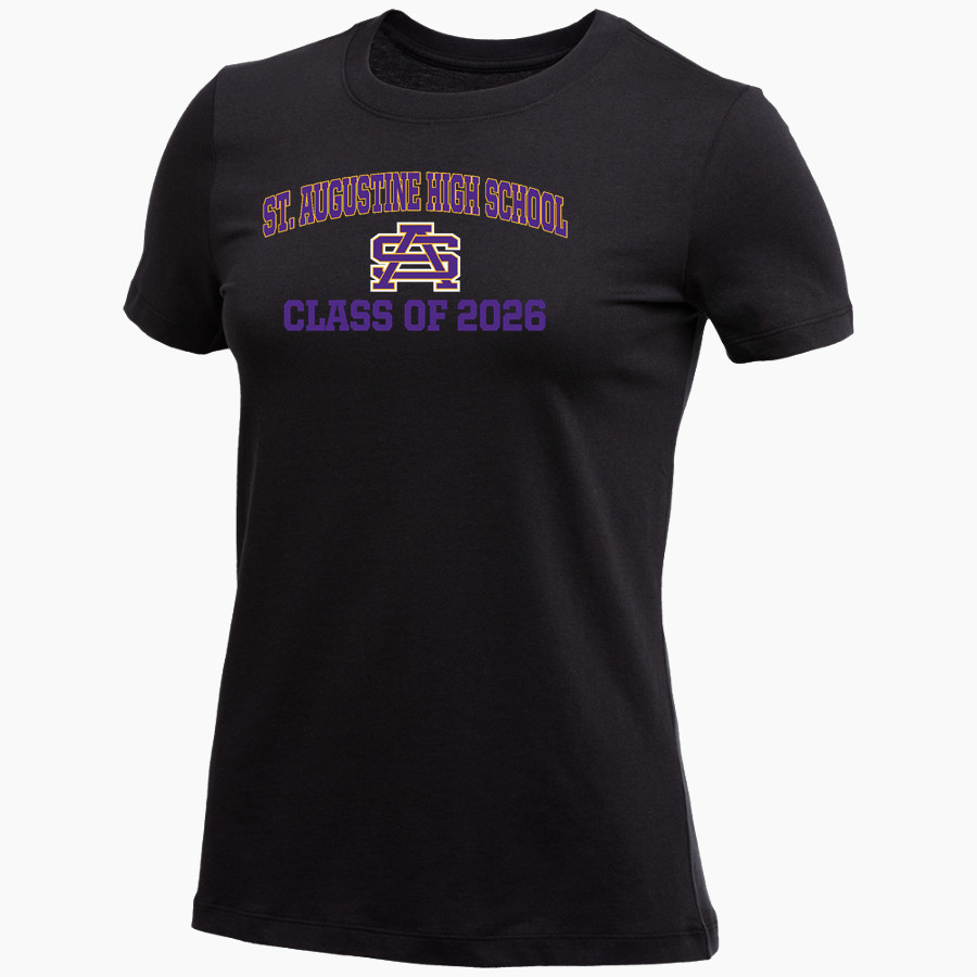ST. AUGUSTINE HIGH SCHOOL PURPLE KNIGHTS <span class="pdp-name-mascot">SAINT AUGUSTINE PURPLE KNIGHTS</span> Nike Women's Core Short Sleeve T-Shirt