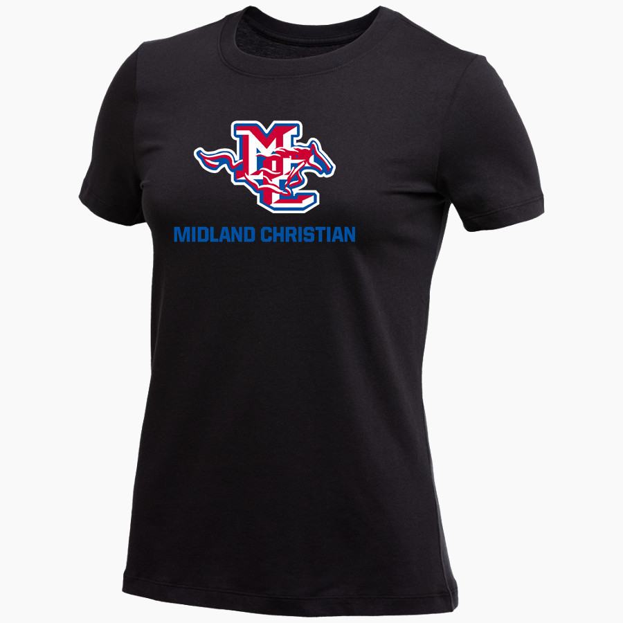 MIDLAND CHRISTIAN SCHOOL MUSTANGS <span class="pdp-name-mascot">MIDLAND MUSTANGS</span> Nike Women's Core Short Sleeve T-Shirt