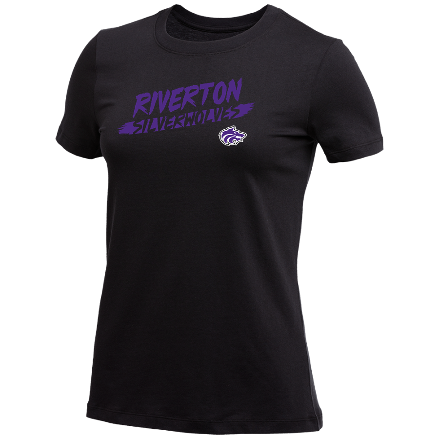 RIVERTON HIGH SCHOOL SILVERWOLVES <span class="pdp-name-mascot">RIVERTON SILVERWOLVES</span> Nike Women's Core Short Sleeve T-Shirt