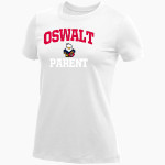Oswalt Eagles <span class="pdp-name-mascot">Oswalt Academy Eagles</span> Nike Women's Core Short Sleeve T-Shirt Front Thumbnail