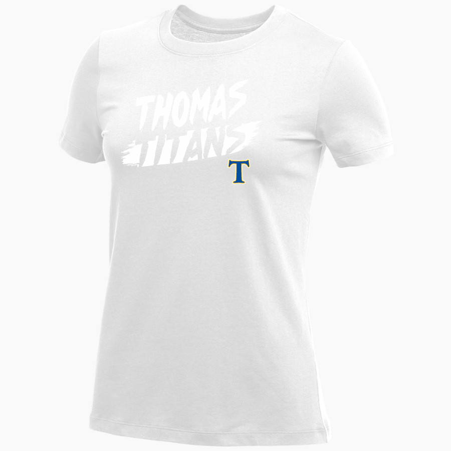 Thomas TITANS <span class="pdp-name-mascot">THOMAS TITANS</span> Nike Women's Core Short Sleeve T-Shirt