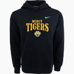 Mercy High School Tigers Online Store Nike Youth Club Pullover Fleece Hoodie Front Thumbnail