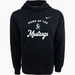 IMMACULATE HIGH SCHOOL MUSTANGS <span class="pdp-name-mascot">IMMACULATE MUSTANGS</span> Nike Youth Club Pullover Fleece Hoodie Front Thumbnail