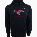BELLOWS FREE ACADEMY BULLETS <span class="pdp-name-mascot">BELLOWS FREE ACADEMY BULLETS</span> Nike Youth Club Pullover Fleece Hoodie Front Thumbnail