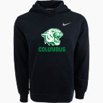 COLUMBUS HIGH SCHOOL COUGARS Nike Youth Club Pullover Fleece Hoodie Front Thumbnail
