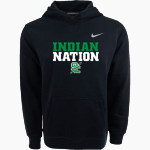 SEMINOLE COUNTY HIGH SCHOOL INDIANS Nike Youth Club Pullover Fleece Hoodie Front Thumbnail