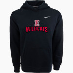 EARLSBORO HIGH SCHOOL WILDCATS <span class="pdp-name-mascot">EARLSBORO WILDCATS</span> Nike Youth Club Pullover Fleece Hoodie Front Thumbnail