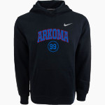 ARKOMA HIGH SCHOOL MUSTANGS <span class="pdp-name-mascot">ARKOMA MUSTANGS</span> Nike Youth Club Pullover Fleece Hoodie Front Thumbnail