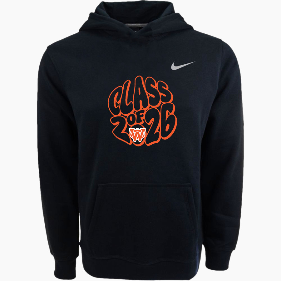 WAYNE COUNTY HIGH SCHOOL WAR EAGLES <span class="pdp-name-mascot">WAYNE COUNTY WAR EAGLES</span> Nike Youth Club Pullover Fleece Hoodie