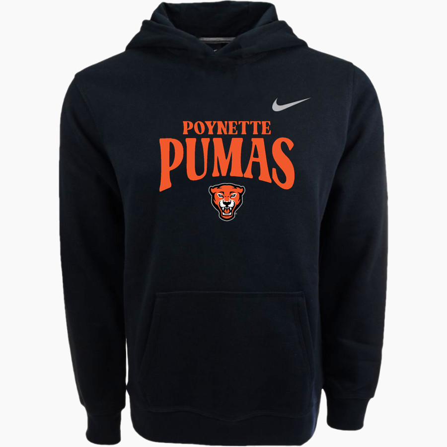 POYNETTE HIGH SCHOOL PUMAS <span class="pdp-name-mascot">POYNETTE PUMAS</span> Nike Youth Club Pullover Fleece Hoodie