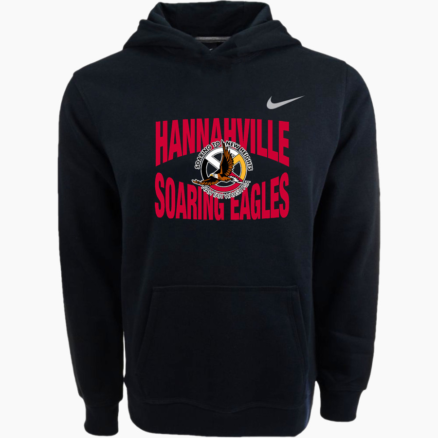 Hannahville Soaring Eagles <span class="pdp-name-mascot">Hannahville Indian School Eagles</span> Nike Youth Club Pullover Fleece Hoodie