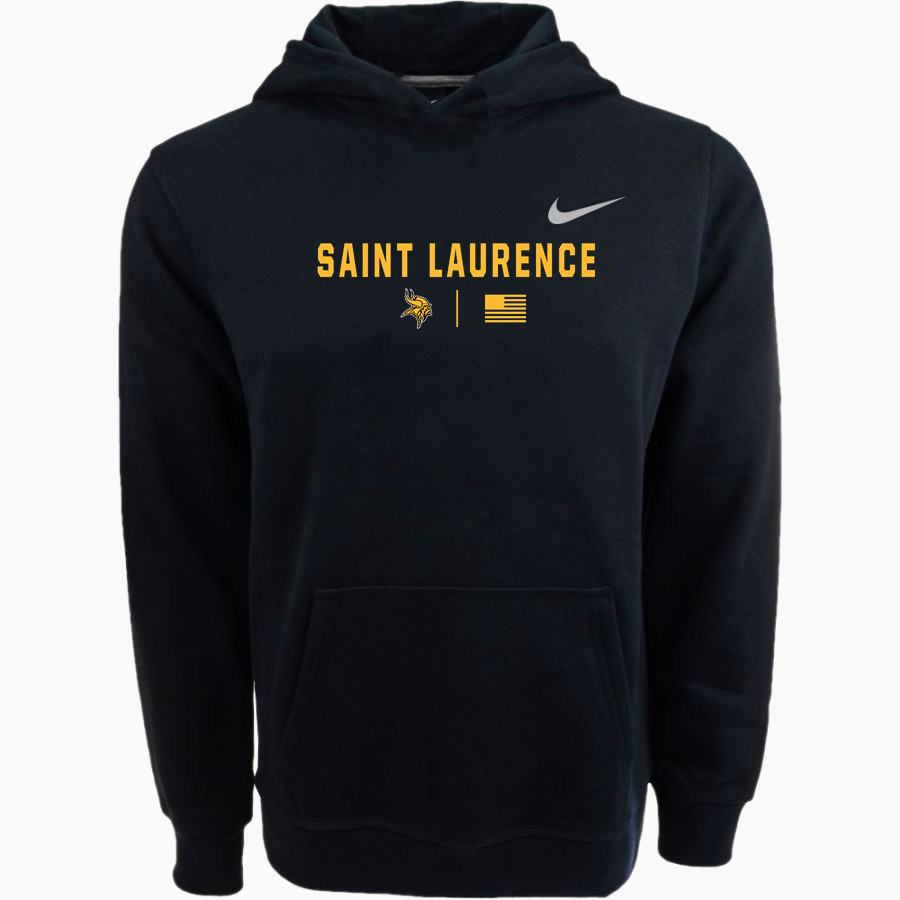 SAINT LAURENCE HIGH SCHOOL VIKINGS Nike Youth Club Pullover Fleece Hoodie