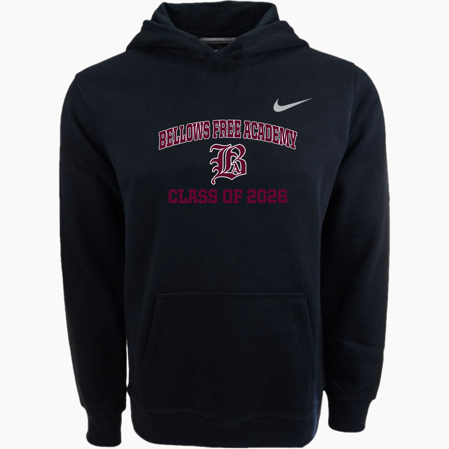 BELLOWS FREE ACADEMY BULLETS <span class="pdp-name-mascot">BELLOWS FREE ACADEMY BULLETS</span> Nike Youth Club Pullover Fleece Hoodie